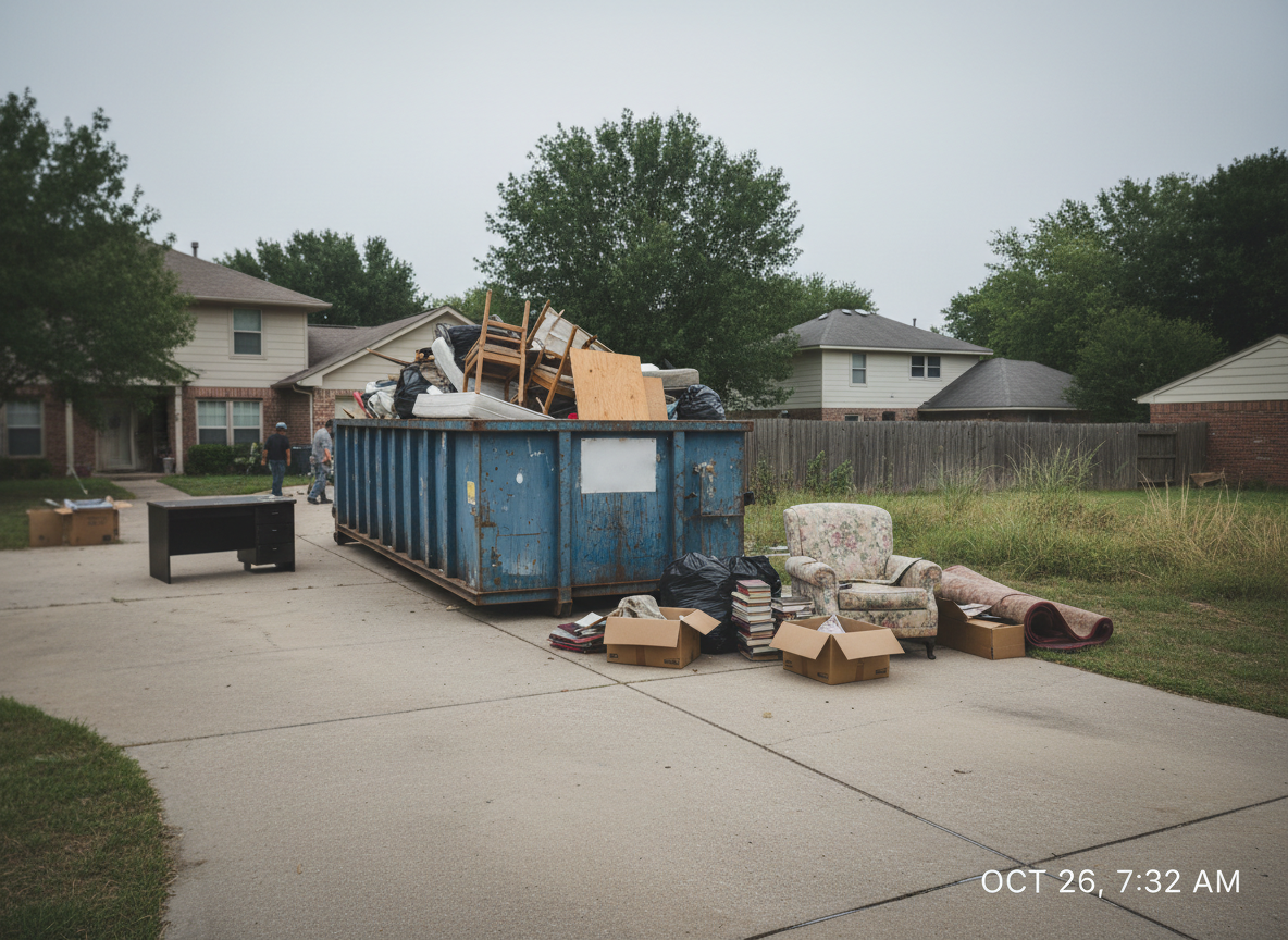 20-yard dumpster rental for full home cleanout